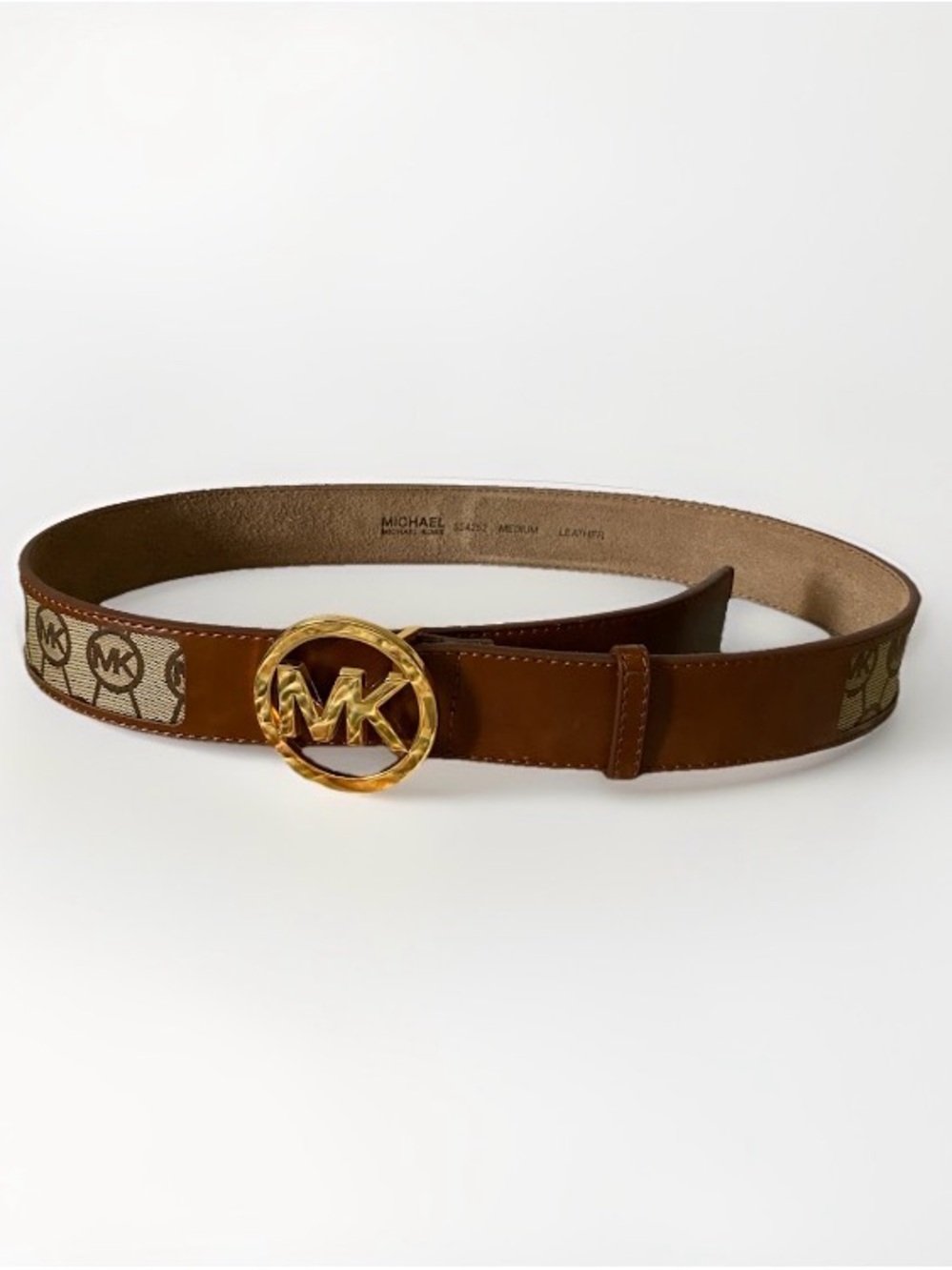 Michael Kors Brown Leather Belt